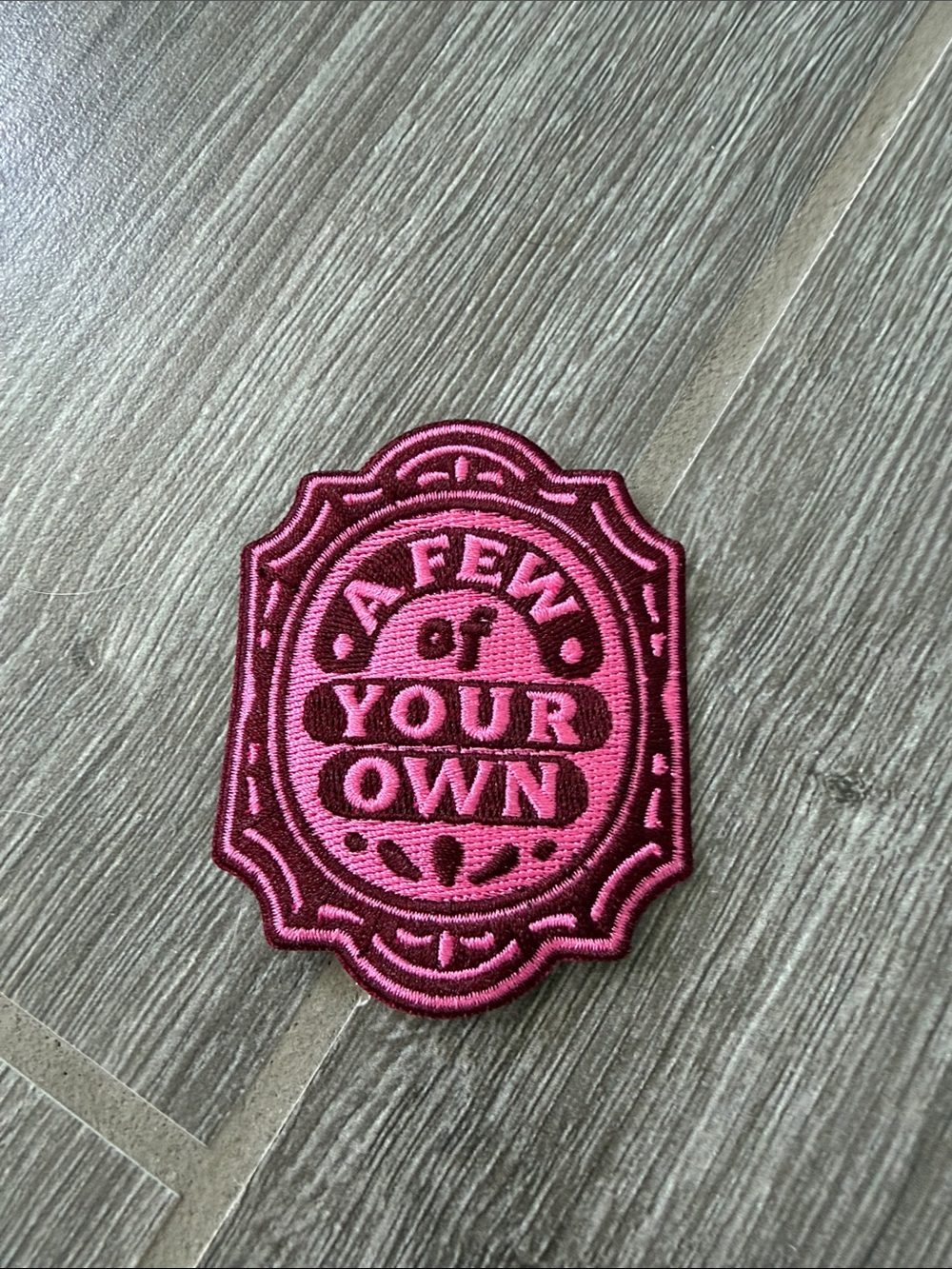 Official Noah Kahan Pink 'A Few of Your Own' Embroidered iron on Patch NWOT